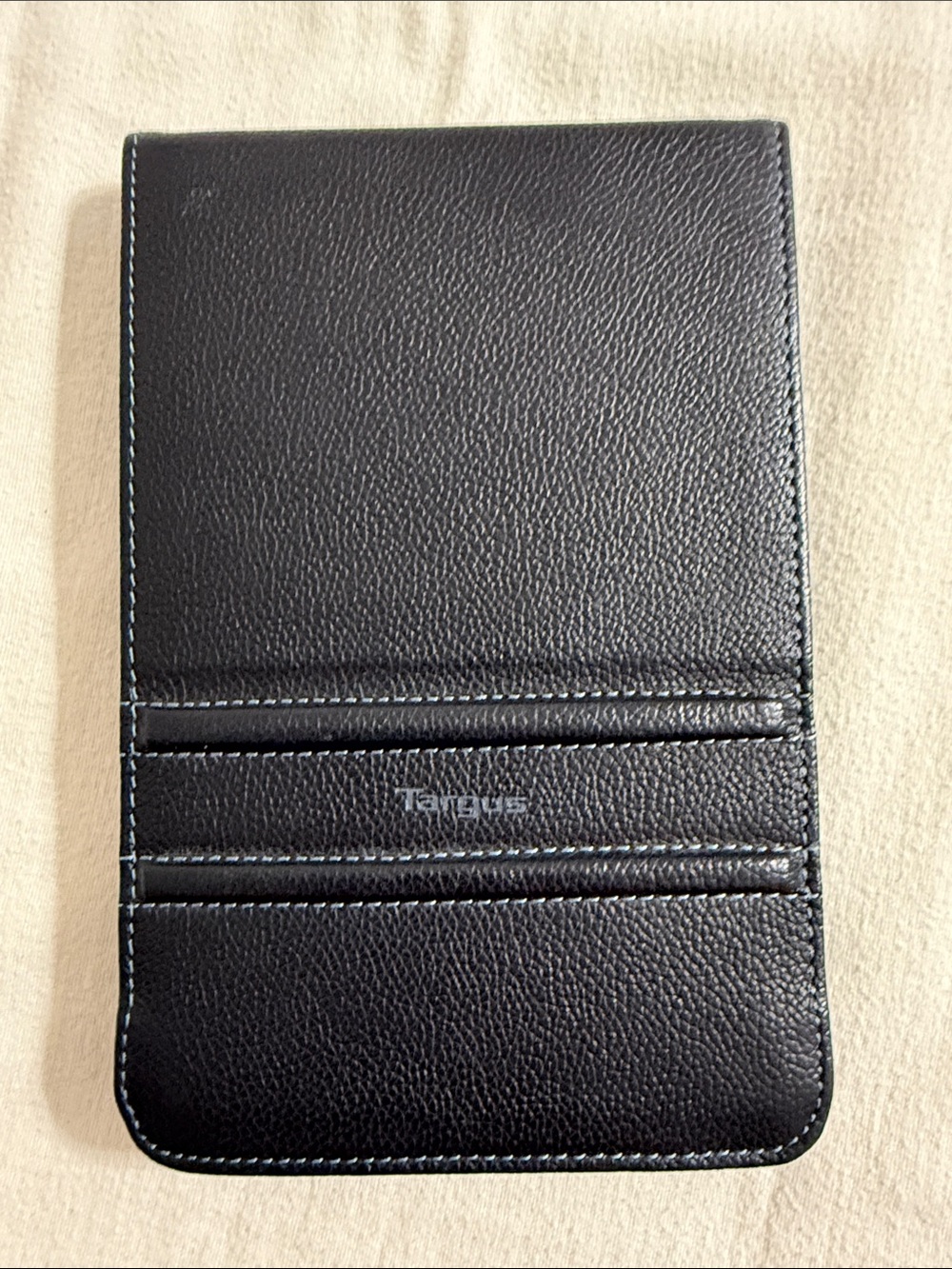 Vintage Targus Black Leather Truss Case & Stand for E-reader
